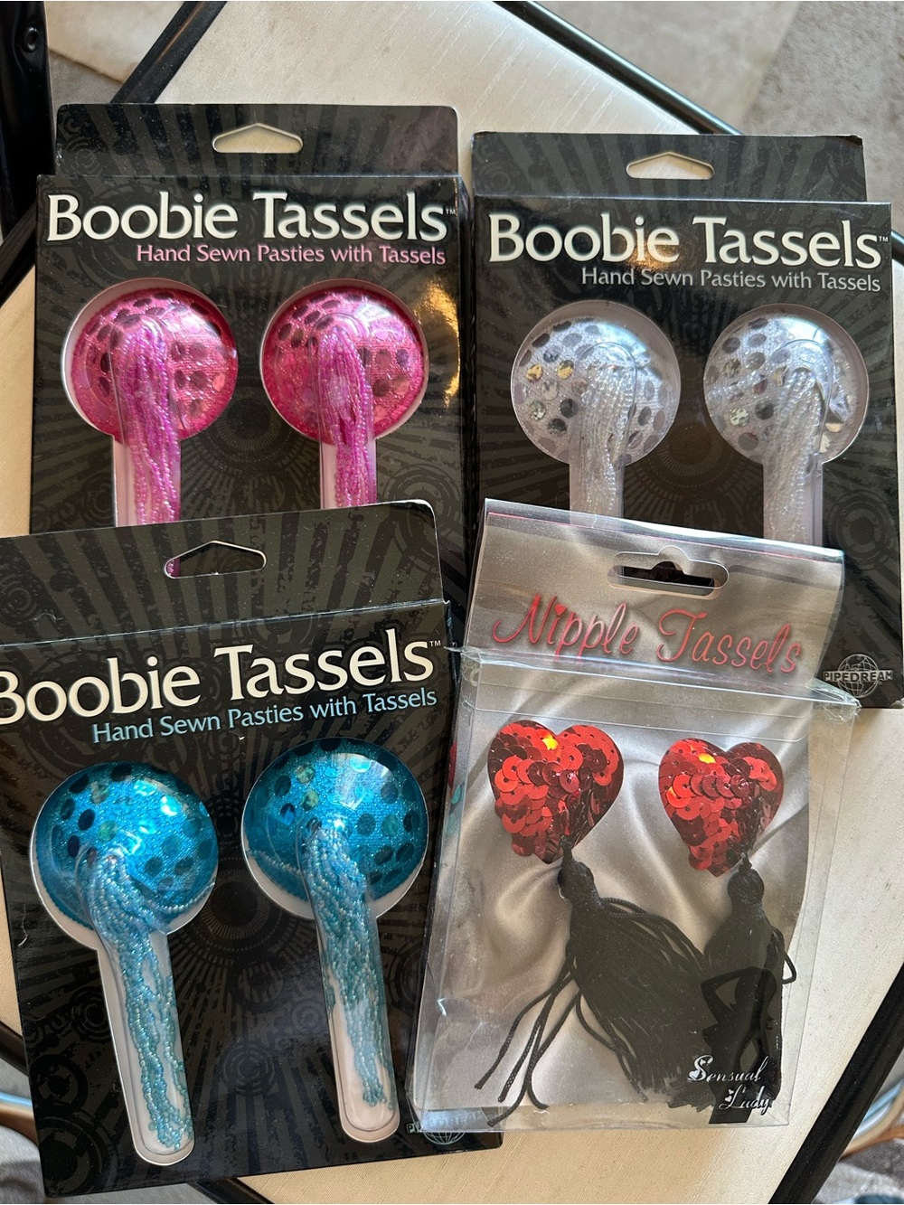 NWT Hand Sewn Pasties aka “Boobie Tassels”